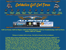 Tablet Screenshot of cartaholics.com